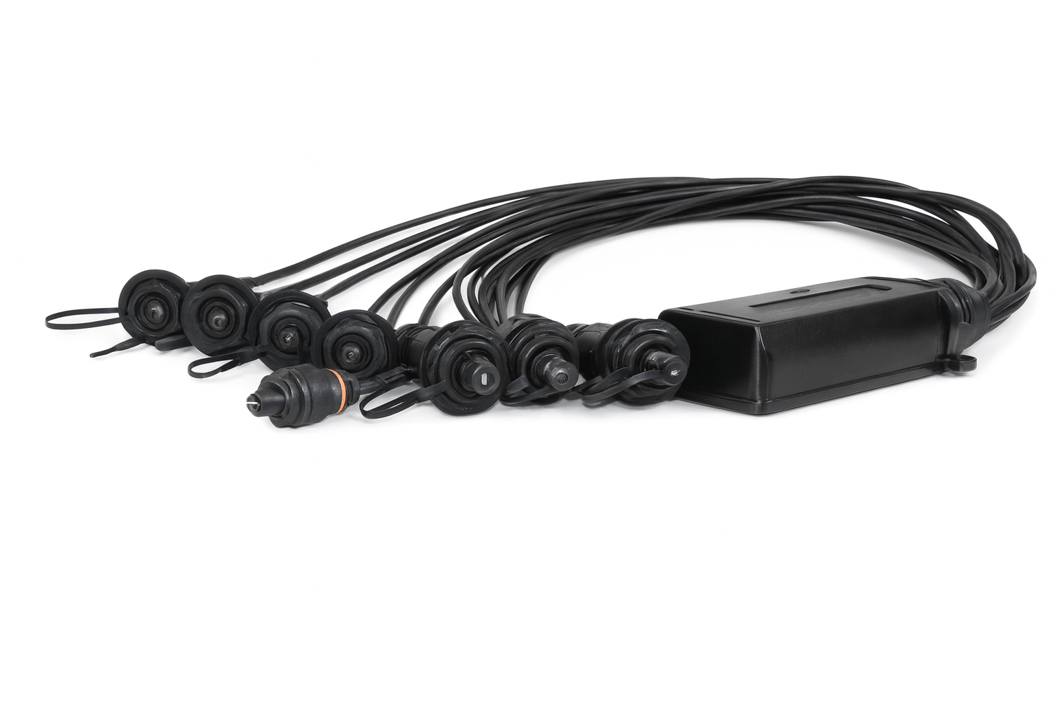 CX-SAT splitter access terminal with multiple connector leads.