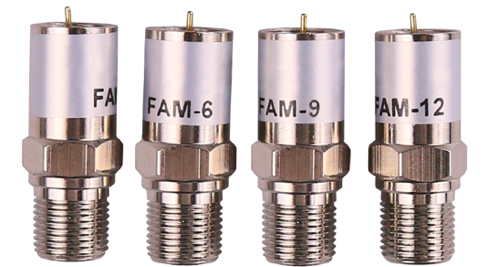 CPX-ATT series FAM mini coaxial fixed attenuators.